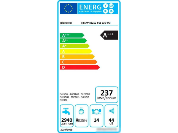 Встраиваемая посудомоечная машина Electrolux EEM48321L