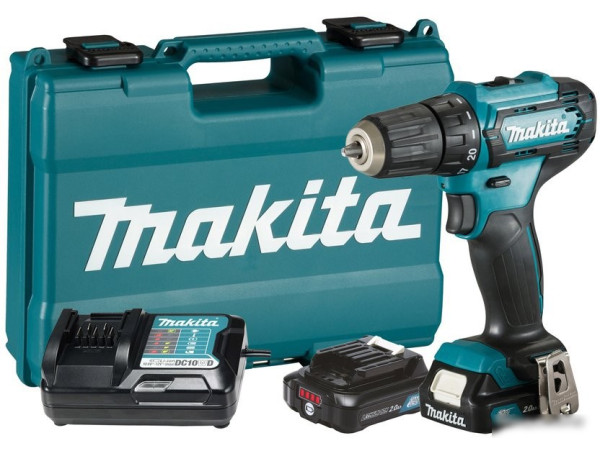 Дрель-шуруповерт Makita DF333DWAE (с 2-мя АКБ, кейс)