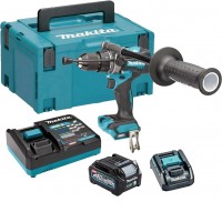Ударная дрель-шуруповерт Makita HP001GD201 (с 2-мя АКБ, кейс)