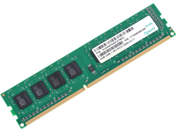Оперативная память Apacer 4Gb DDR3 PC3-12800 [AU04GFA60CATBGJ]