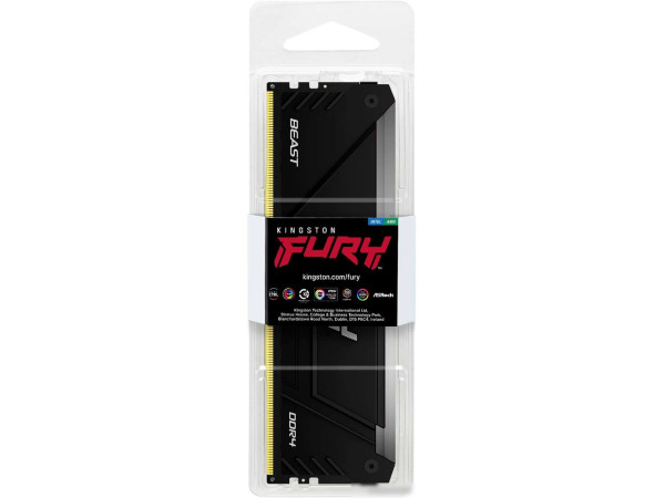 Оперативная память Kingston FURY Beast RGB 16ГБ DDR4 3600 МГц KF436C18BB2A/16