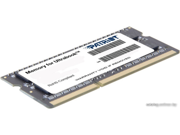 Оперативная память Patriot Memory for Ultrabook 8GB DDR3 SO-DIMM PC3-12800 (PSD38G1600L2S)