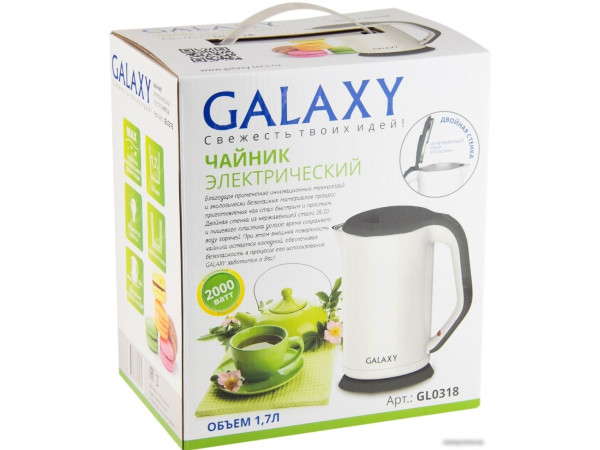 Электрический чайник Galaxy Line GL0318 (белый)