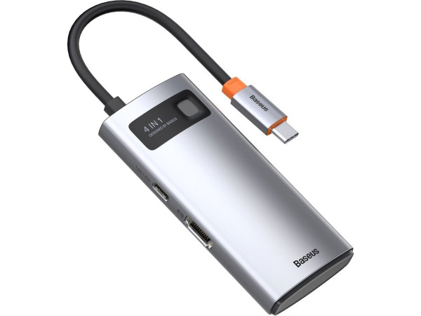 Док-станция Baseus Metal Gleam Series 4 in 1 Multifunctional Type-C CAHUB-CY0G