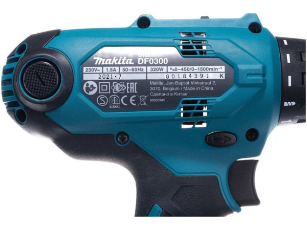 Дрель-шуруповерт Makita DF0300X1 (с отверткой)