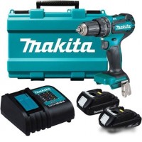 Ударная дрель-шуруповерт Makita DHP485SYE (с 2-мя АКБ, кейс)