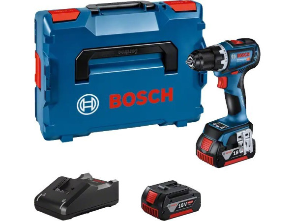 Дрель-шуруповерт Bosch GSR 18V-90 C Professional 06019K6006 (с 2-мя АКБ 5 Ач, кейс)