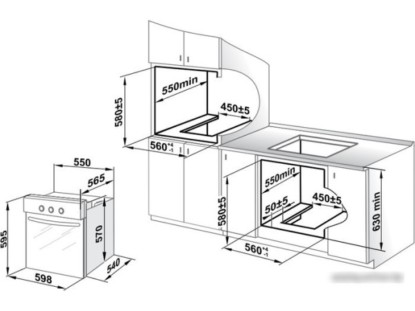 Газовый духовой шкаф GEFEST ДГЭ 601-01 А