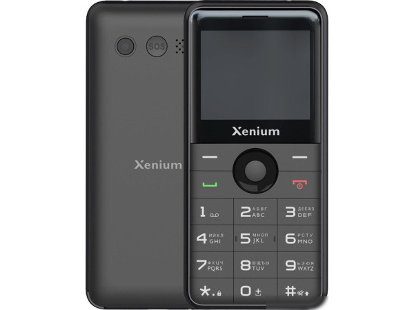 Кнопочный телефон Xenium X700 (черный)