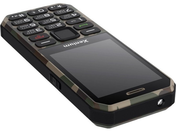Кнопочный телефон Xenium X300 (зеленый камуфляж)