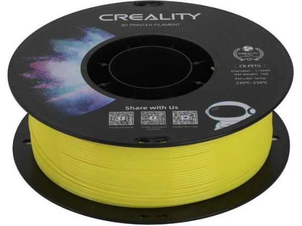 Пластик Creality CR-PETG 1.75 мм 1 кг (желтый)