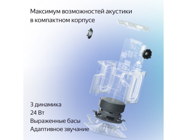 Умная колонка Яндекс Станция Миди (малиновый)