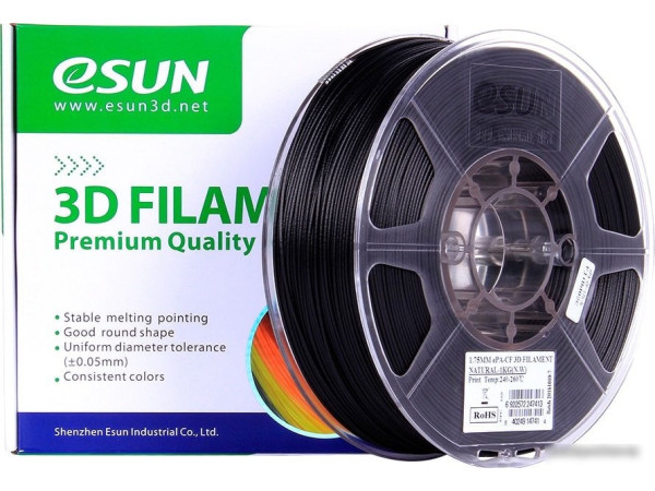 Пластик eSUN ePA-CF 1.75 мм 1000 г