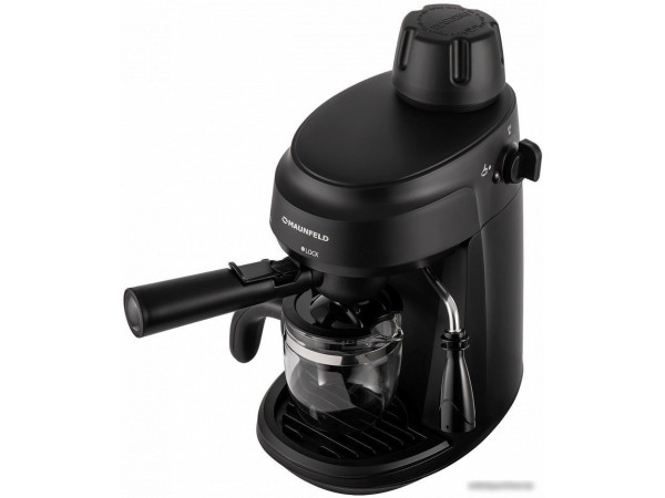 Рожковая бойлерная кофеварка MAUNFELD MF-733BK