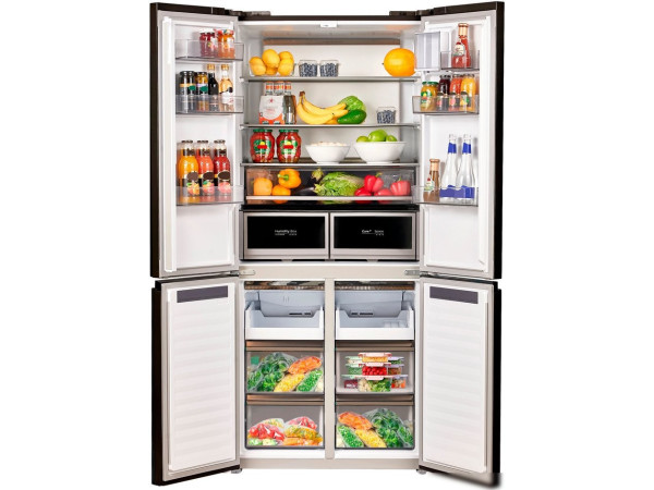 Четырёхдверный холодильник MAUNFELD MFF190NFDBG