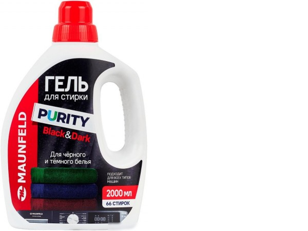 Гель для стирки MAUNFELD Purity Black&Dark MWL2000PB (2 л)