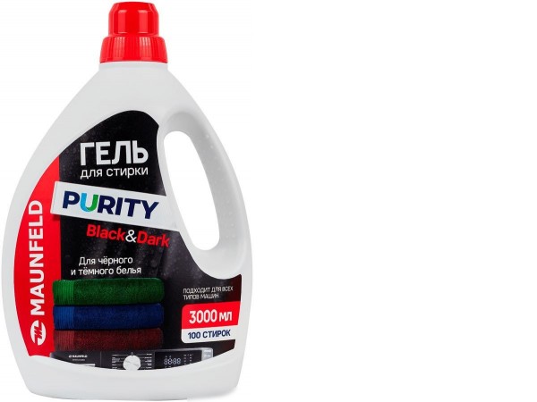 Гель для стирки MAUNFELD Purity Black&Dark MWL3000PB (3 л)