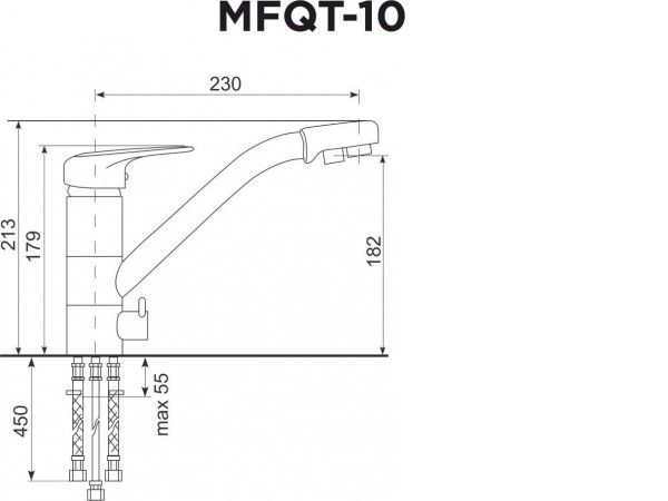 Смеситель MAUNFELD MFQT-10B (черный)