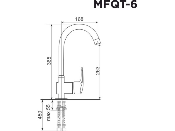 Смеситель MAUNFELD MFQT-6B (черный)