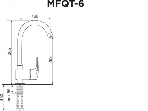 Смеситель MAUNFELD MFQT-6BG (бежевый)