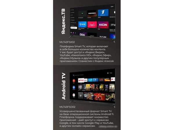 Телевизор MAUNFELD MLT43FSD02