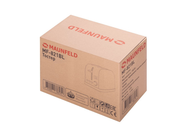 Тостер MAUNFELD MF-821BL