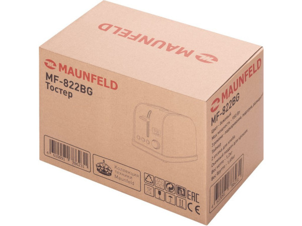 Тостер MAUNFELD MF-822BG