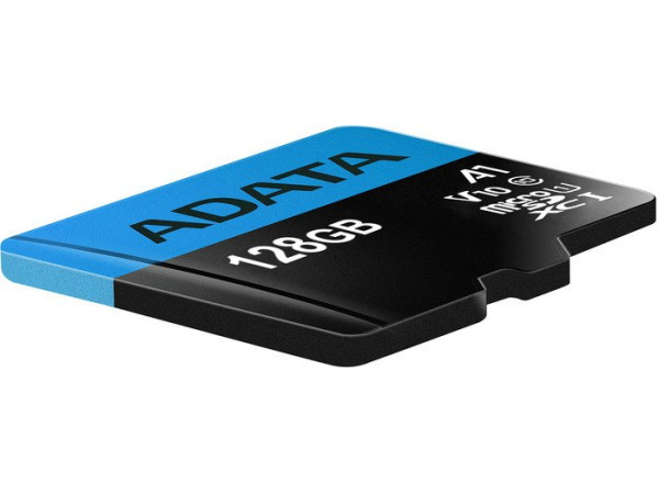 Карта памяти A-Data Premier AUSDX128GUICL10A1-RA1 microSDXC 128GB (с адаптером)