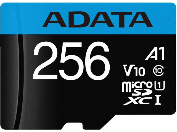 Карта памяти A-Data Premier AUSDX256GUICL10A1-RA1 microSDXC 256GB (с адаптером)