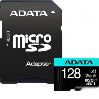 Карта памяти A-Data Premier Pro AUSDX128GUI3V30SA2-RA1 microSDXC 128GB (с адаптером)