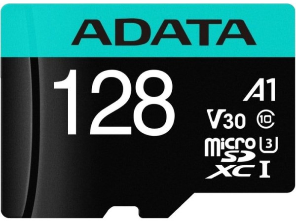 Карта памяти A-Data Premier Pro AUSDX128GUI3V30SA2-RA1 microSDXC 128GB (с адаптером)
