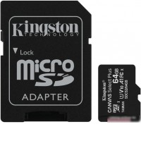 Карта памяти Kingston Canvas Select Plus microSDXC 64GB (с адаптером)