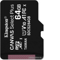 Карта памяти Kingston Canvas Select Plus microSDXC 64GB