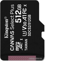 Карта памяти Kingston Canvas Select Plus microSDXC 512GB