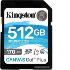 Карта памяти Kingston Canvas Go! Plus SDXC 512GB
