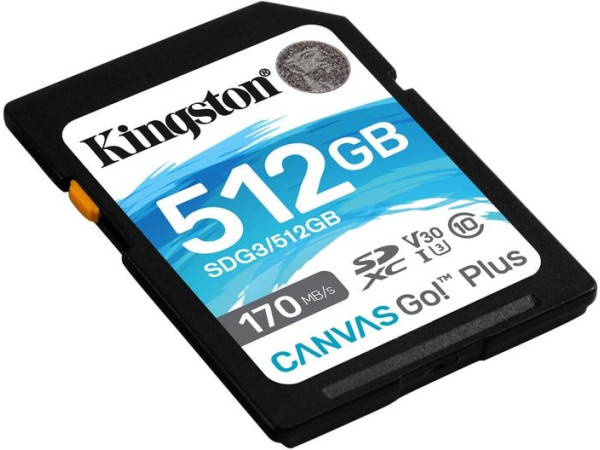 Карта памяти Kingston Canvas Go! Plus SDXC 512GB