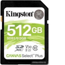 Карта памяти Kingston Canvas Select Plus SDXC 512GB