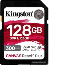 Карта памяти Kingston Canvas React Plus SDXC 128GB