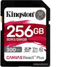 Карта памяти Kingston Canvas React Plus SDXC 256GB