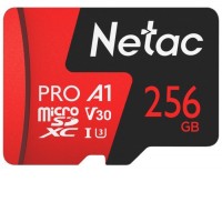 Карта памяти Netac MicroSDXC 256GB V30/A1/C10 Netac P500 Extreme Pro с адаптером