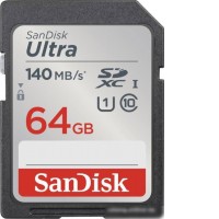 Карта памяти SanDisk Ultra SDXC SDSDUNB-064G-GN6IN 64GB
