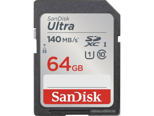 Карта памяти SanDisk Ultra SDXC SDSDUNB-064G-GN6IN 64GB