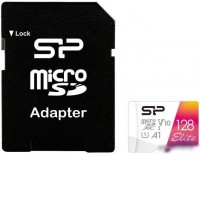 Карта памяти Silicon-Power Elite microSDXC SP128GBSTXBV1V20SP 128GB (с адаптером)