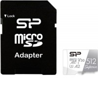 Карта памяти Silicon-Power Superior microSDXC SP512GBSTXDA2V20SP 512GB (с адаптером)