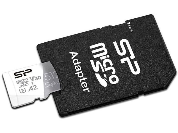 Карта памяти Silicon-Power Superior microSDXC SP512GBSTXDA2V20SP 512GB (с адаптером)