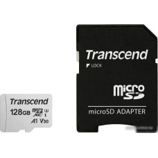 Карта памяти Transcend microSDXC 300S 128GB + адаптер