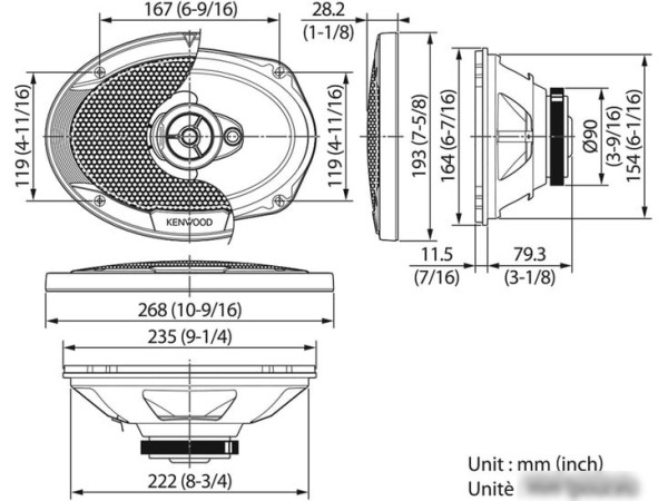 Коаксиальная АС Kenwood KFC-S6976EX