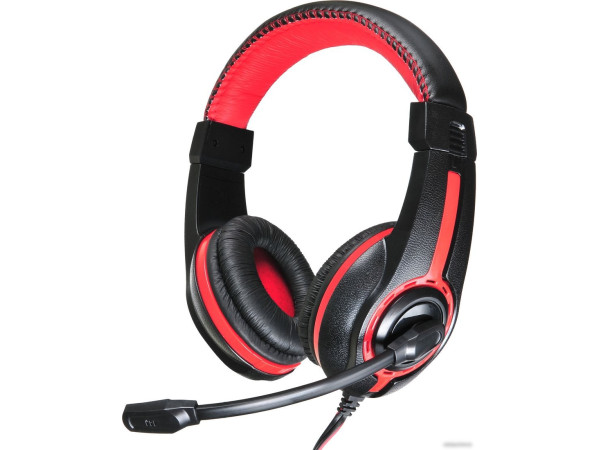 Наушники Oklick HS-L200 (черный/красный)