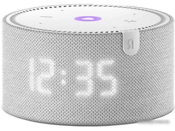 Умная колонка Яндекс Станция Мини 2 с часами (серый опал)