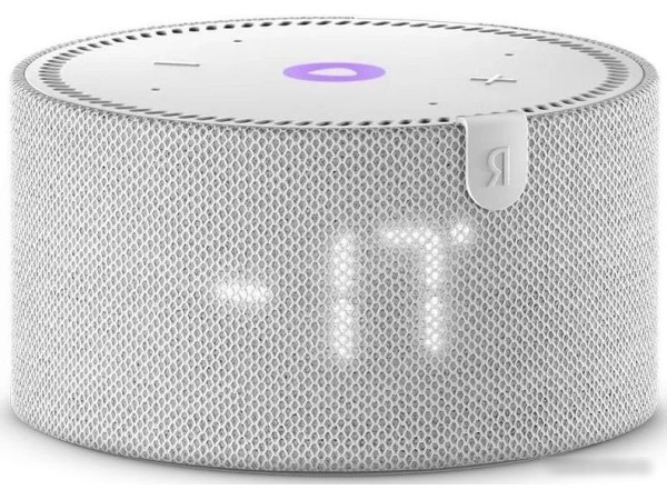 Умная колонка Яндекс Станция Мини 2 с часами (серый опал)